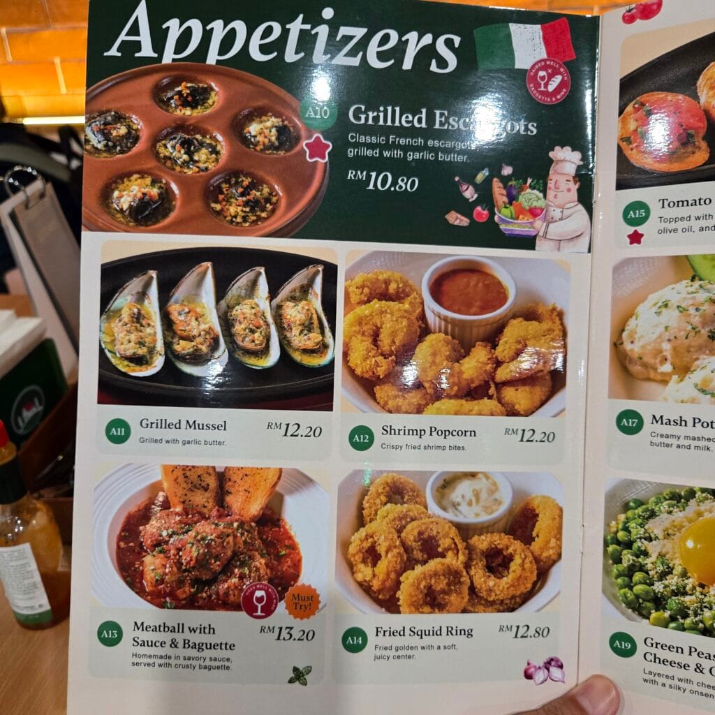 Romaliya メニュー