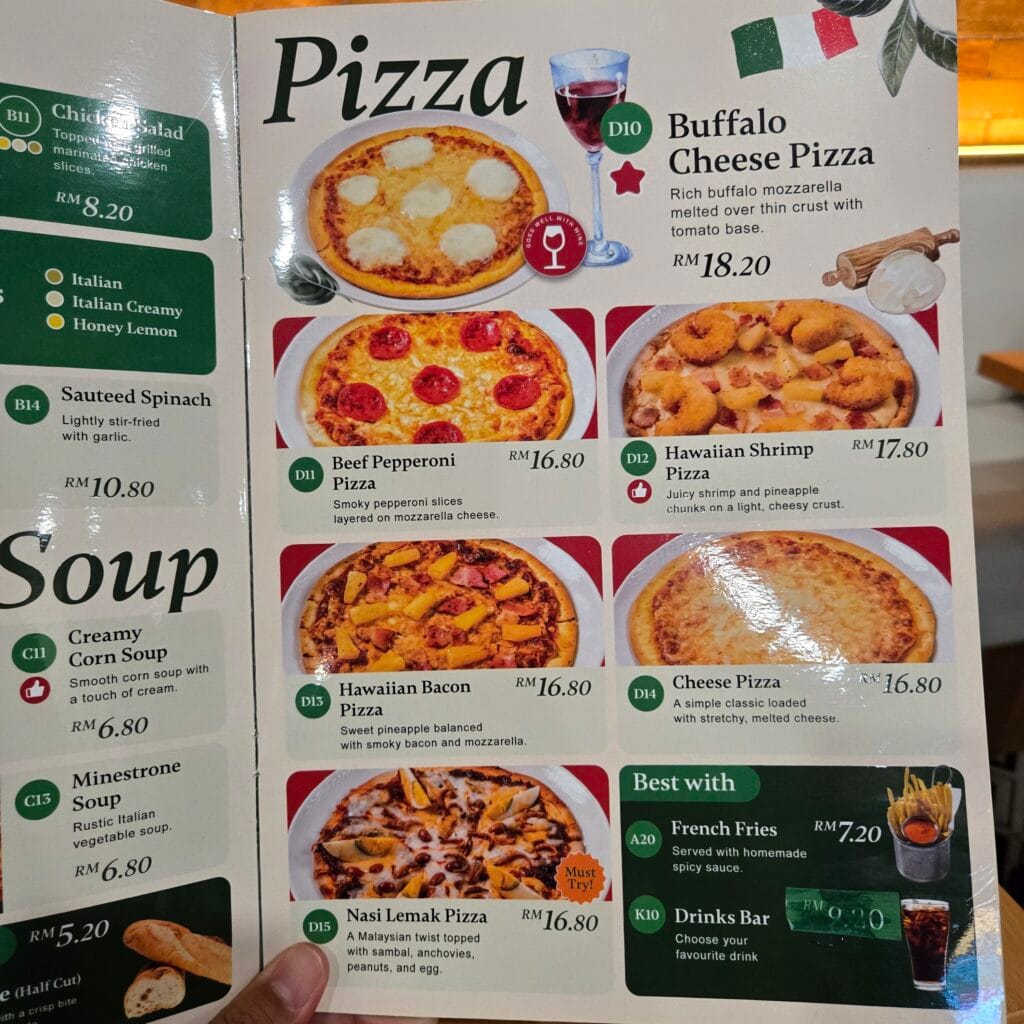 Romaliya メニュー